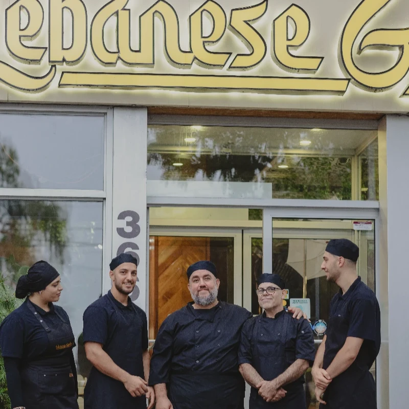 Lebanese Garden team outside